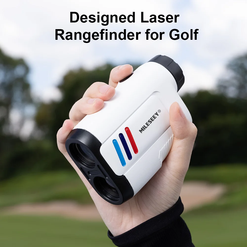 Mileseey PF2E 600M Laser Outdoor Sports Rangefinder Golf Rangefinder with Flag-Lock Speed Distance Meter Slope Adjusted