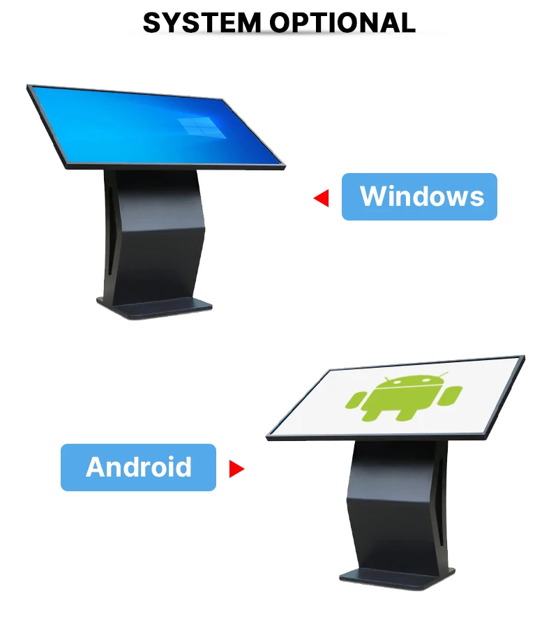 Indoor Table Touch Screen Advertising Display Horizontal Type Touch Screen Inquiry Machine