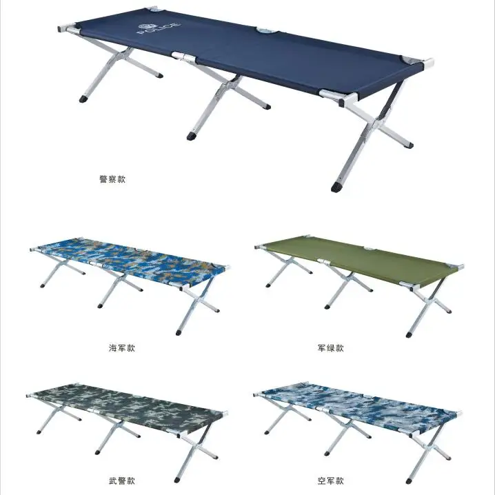 150 кг уличная Портативная Алюминиевая армейская кровать складная кровать для кемпинга кроватка Военная кроватка