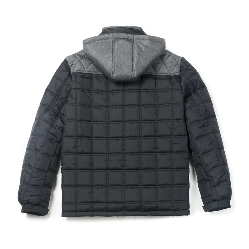 winter mens cotton padded jacket outdoor cheap black plus size quilted jacket for men