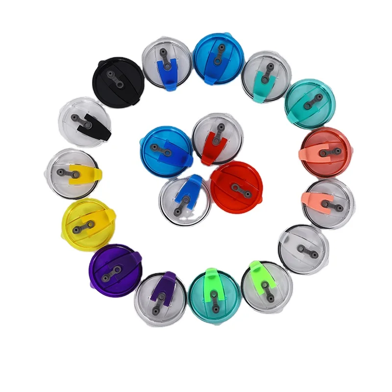 30oz 20oz Colorful Tumbler Lids for Cups Leakproof lids Splash Clear Spill Proof Covers for Tumblers Cups Straw Lids