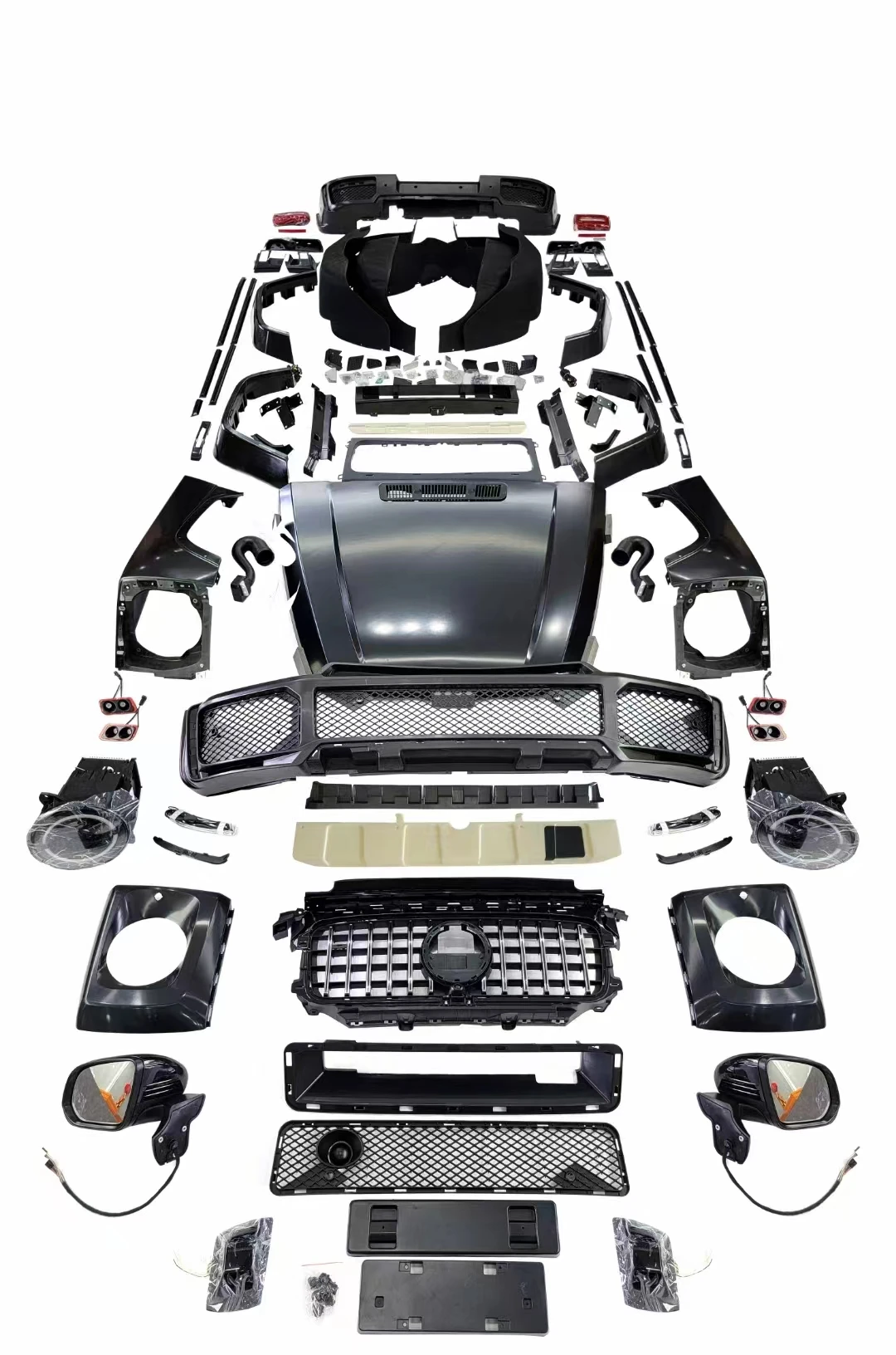 G Class W463 Upgrade to W464 B Style Body Kit Car Accessories Bumpers Fenders Facelift body kit for Mercedes-benz Plastic