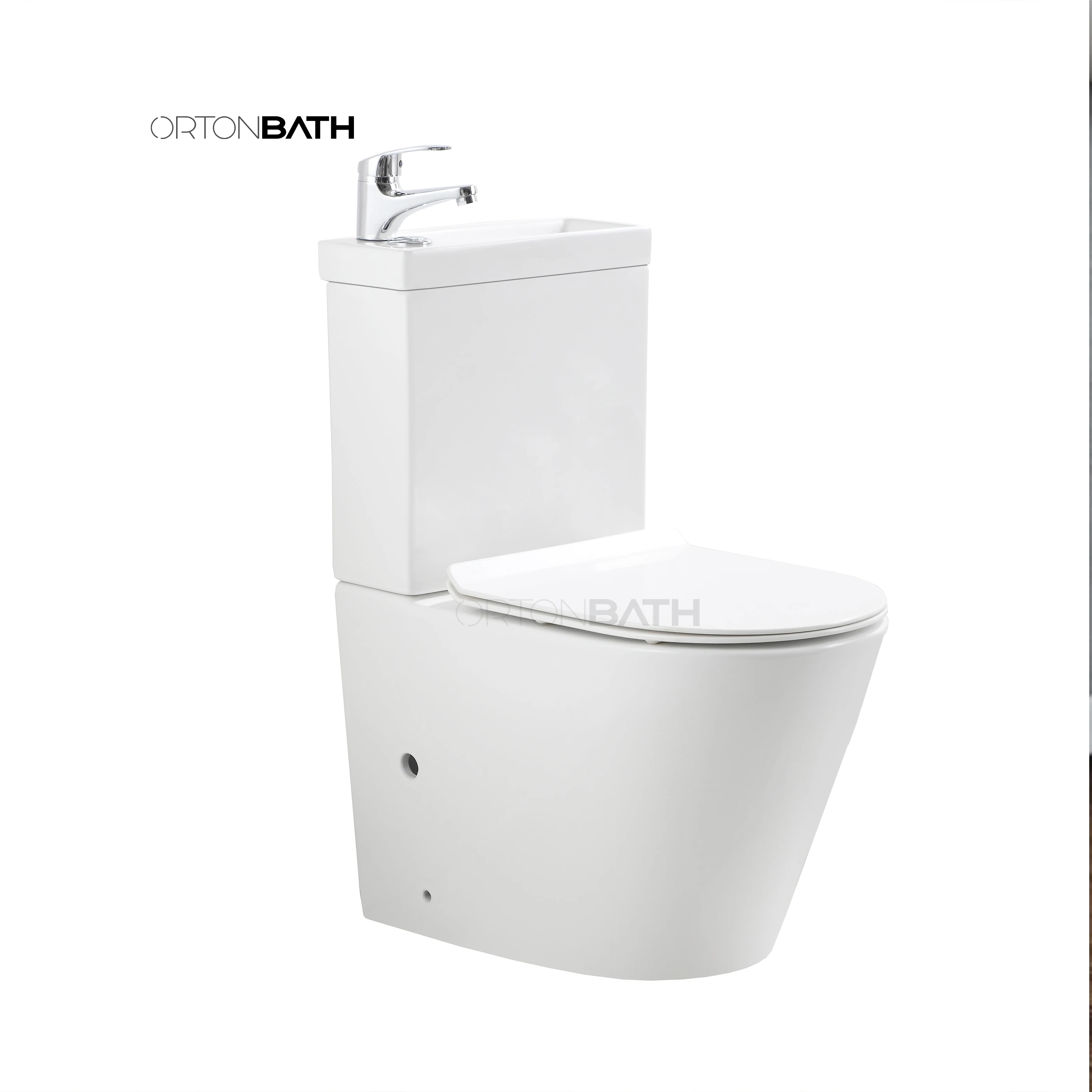 ORTONBATH toilet with sink on top washing cistern toilet bowl with sink  washing hand wc shower combined vessel