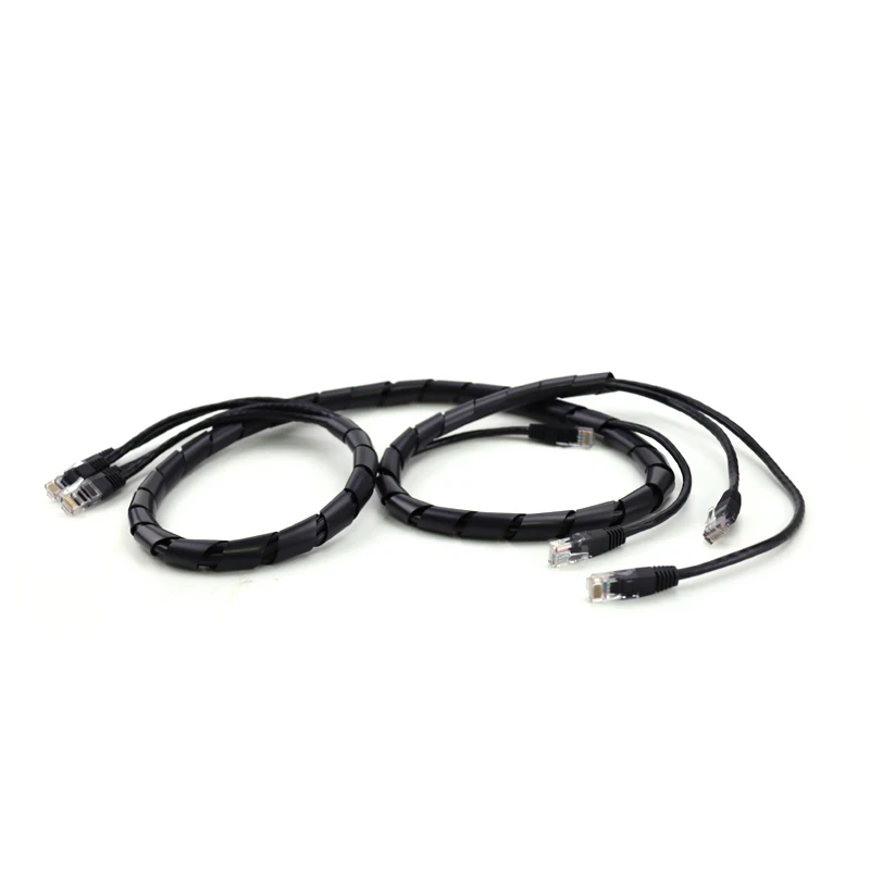 Comark RJ45 LAN Patch Cord Ethernet Cat5e Cat6 Extension Splitter Flexible Spiral Tube Sleeve Hose Wrap Network Cable