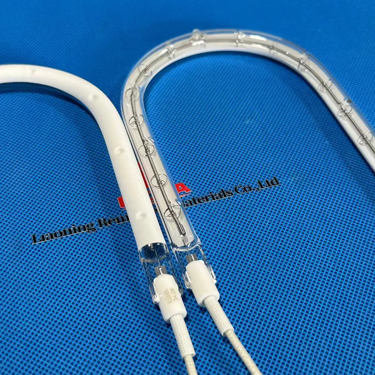 REMA Short wave halogen quartz heater infrared ring heat lamp light Ir heating bulb element tube with coated reflector drying