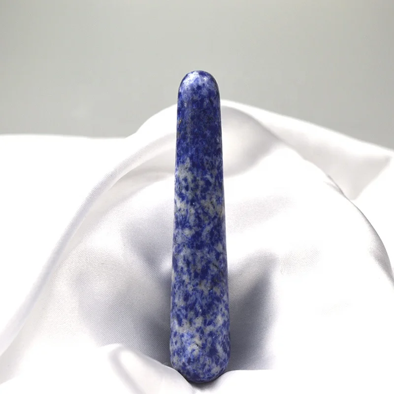 Kegel Exercise Massage Natural Sodalite Yoni Wands Wood Magic Stone Ornament Gifts Gemstone Crafts Pleasure Wand Body Hand