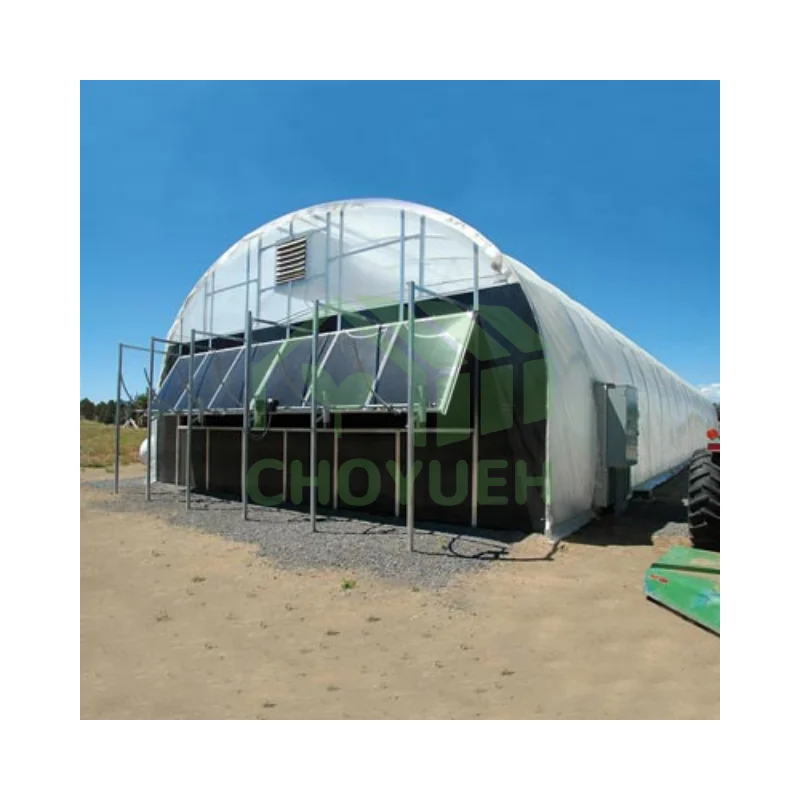 CHOYUEH Farming polycarbonate light deprivation greenhouse  plastic film greenhouse rust resistance with climate controller