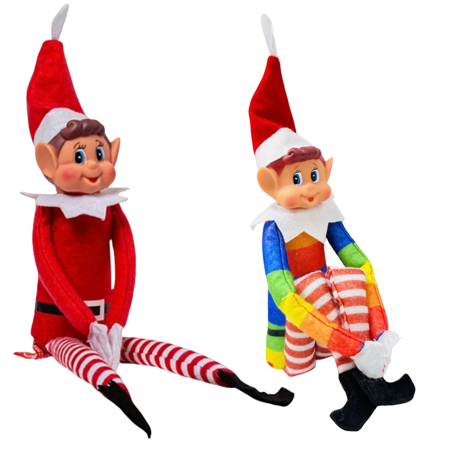 Wholesale 12 Inches stuffed toy Christmas Behaving Badly Plush Toy Novelty Long Bendy Naughty Boy Christmas Elves Doll