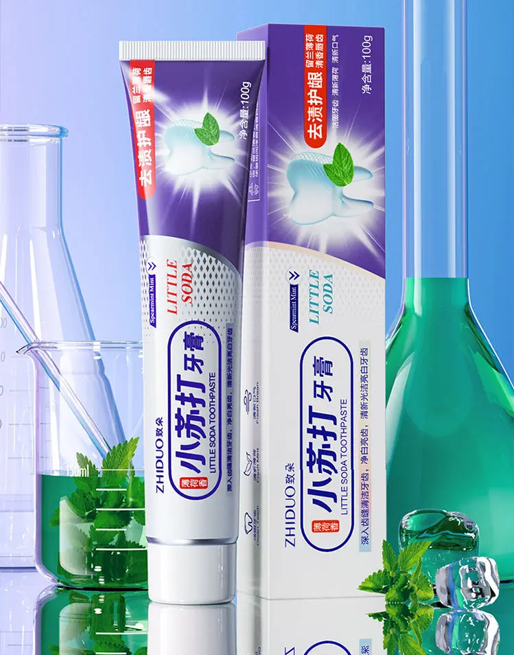 Best Selling OEM Private Label ZHIDUO toothpaste organic mint baking soda teeth Whitening toothpaste