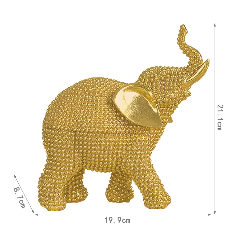 Redeco Resin Home Decoration Elephant Statues Elephant Decor