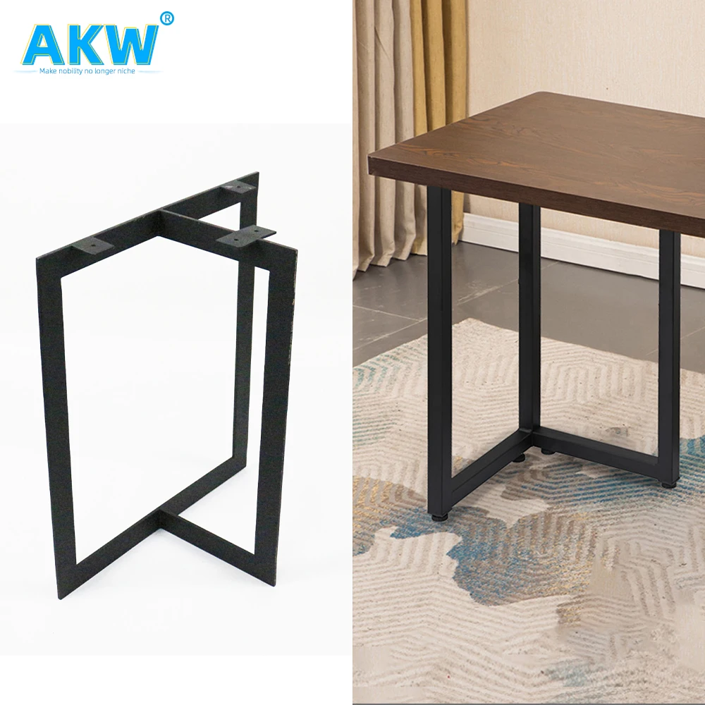 AKW на цыпочках уникальная кофейная Белая Квадратная Металлическая алюминиевая мебель выравнивание стола белые ножки x круглая Золотая основа