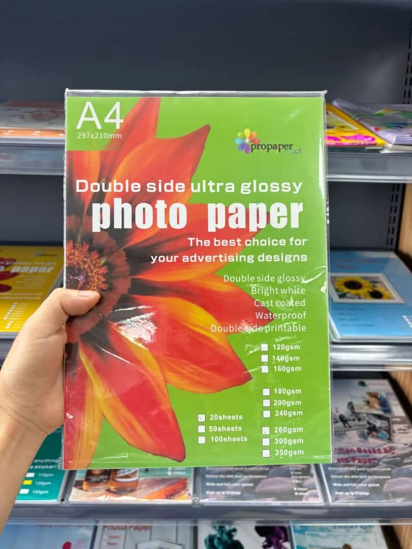 Hot Sale 5*7 A4 300g Matte Double Sided Glossy Photo Paper