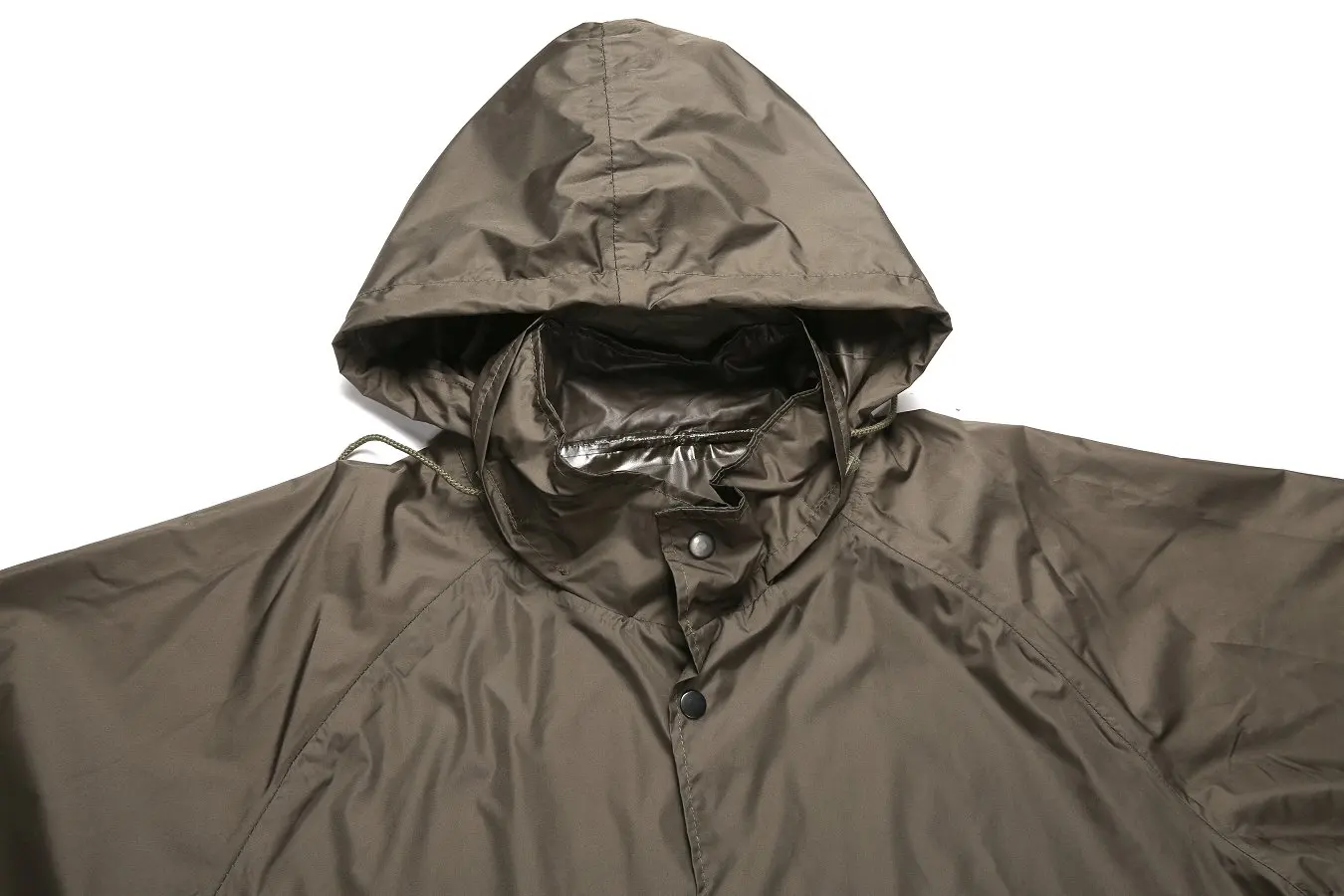 Green Rain Coats Men Nylon PU Coating Raincoats Camping Customized Metal or Plastic Buckle Ponchos Para Lluvia De Pvc RAINWEAR