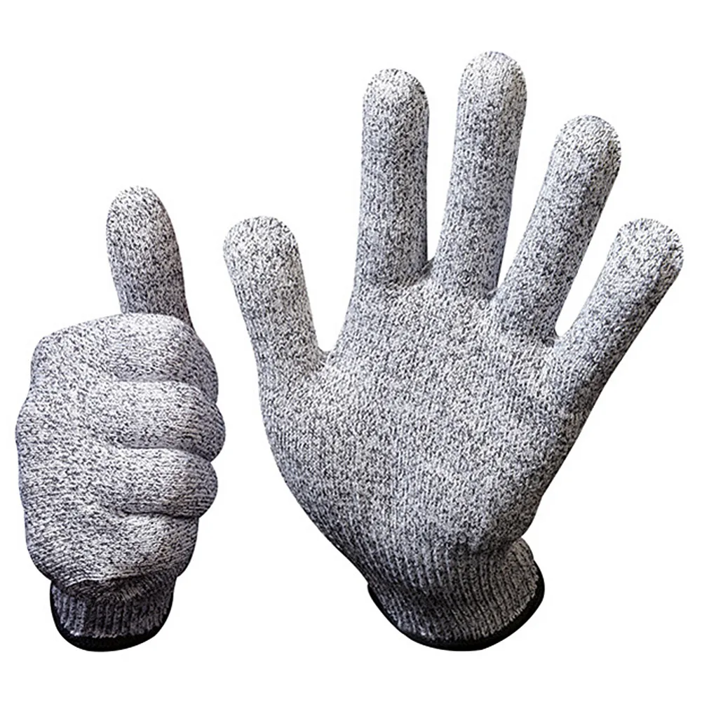 Grey Customized Pu Coated Cut Resistant Safety Working Gloves