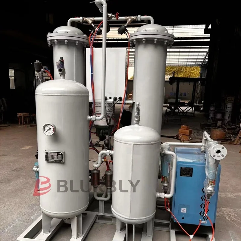 Stationary Nitrogen Generator for Laser Welding Core Motor AirEnd Manufactured Leading Company Nitrogen Cylinder Filling Station
