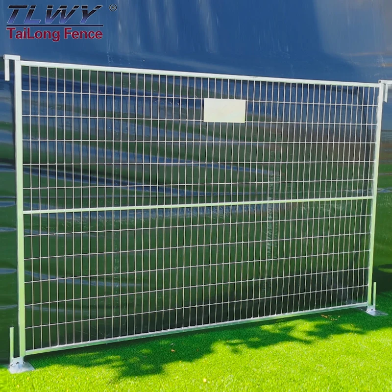 High Quality 6x10 Foot Chain Link Fence Panel Barrier Base Temporary Construction Fence Panels for Construction Site