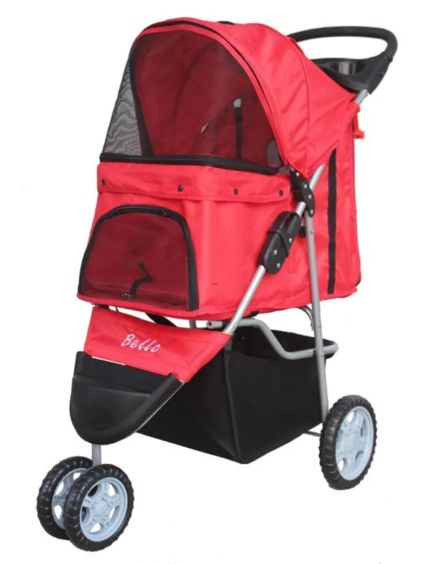 
three wheels dog stroller 