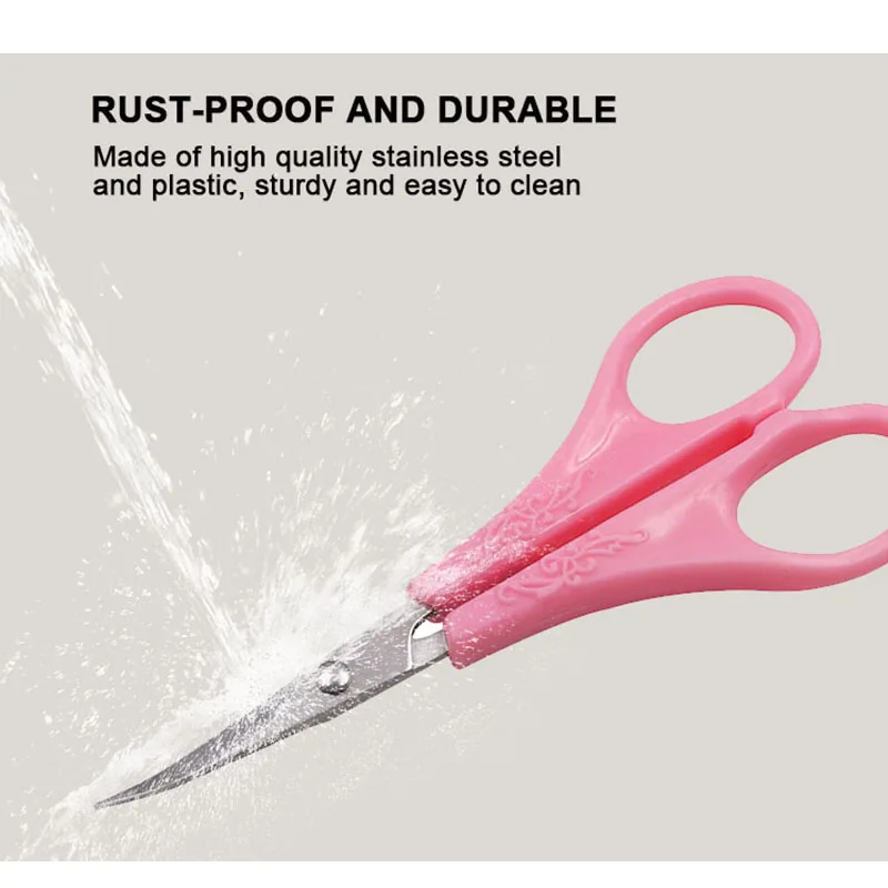 Professional Scossor Manufactures Stainless Steel Curved Tip DIY Mini Craft Sewing Dressmaking Paper Scissors Beauty Cutter