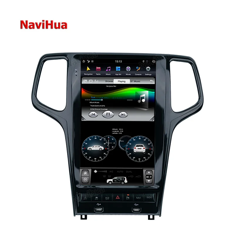  Автомобильный DVD-плеер Navihua 13 6 дюйма на Android для Jeep Grand Cherokee мультимедийный сенсорный экран стерео радио GPS-навигация