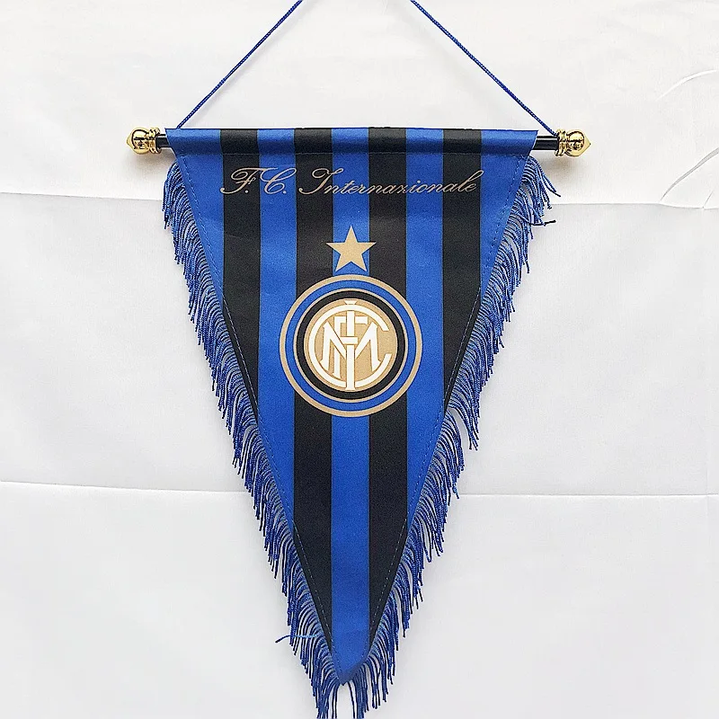 Double Sided Custom Football Soccer Club Fans Pennant Flag Wall Decoration Pennant