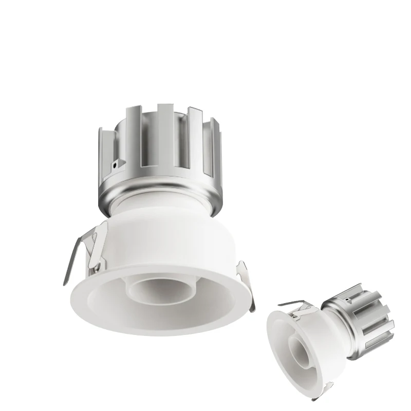 Flexible Adjustable Indoor LED Spotlight for Office Lighting - Cool White Aluminum