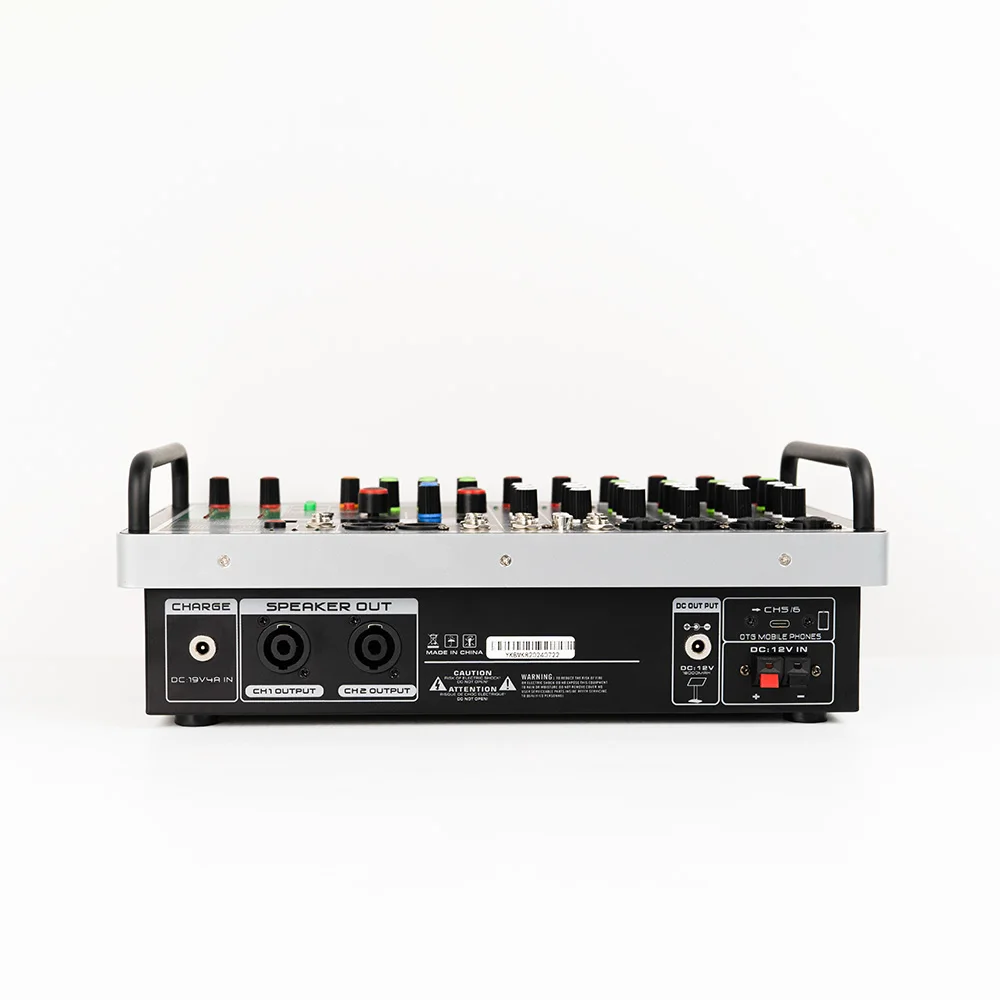 Portable 18000 MAh Battery Powered 8 Channel Dj Controller 99 DSP DJ Mixer USB Digital Sound Amplifier Live Audio Mixer
