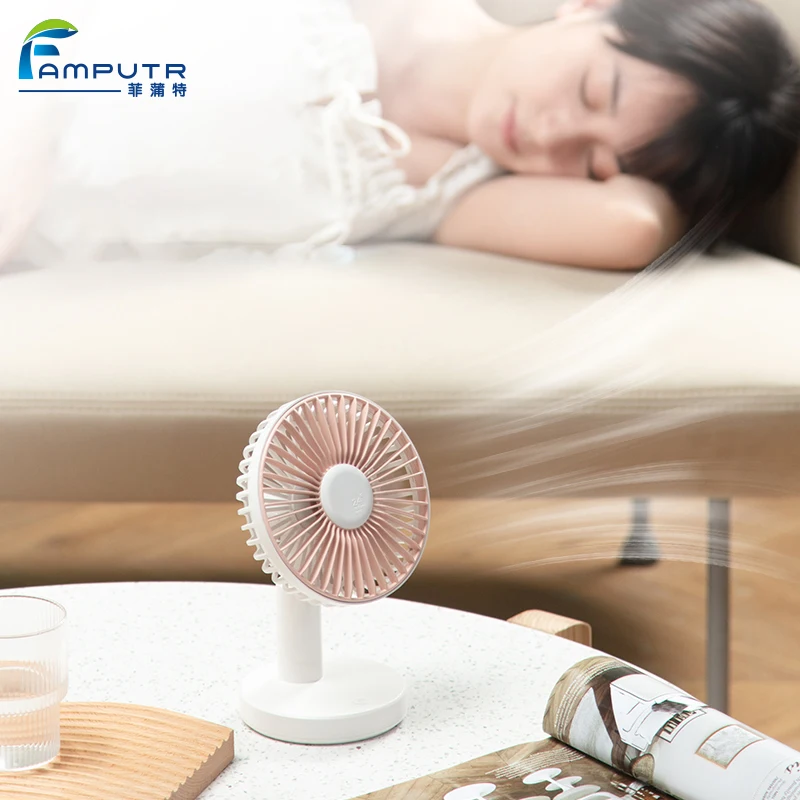 New Design 1200 Mah Desktop Usb Rechargeable Portable Mini Fan