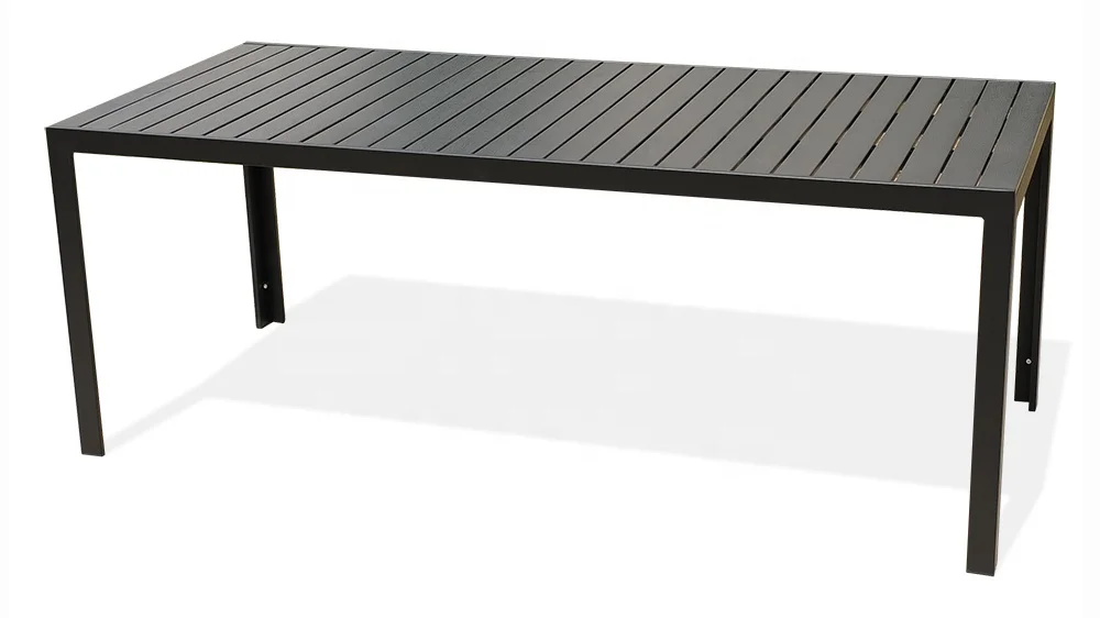 Открытый Алюминиевый металлический 8 местный раскладной обеденный Терраса Сад патио мебель