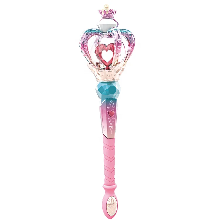 2024 Hot Magic Wand  Fairy Stick Pretend Play With Music Flash Wand Accessories light-up toys for princess birthday gift