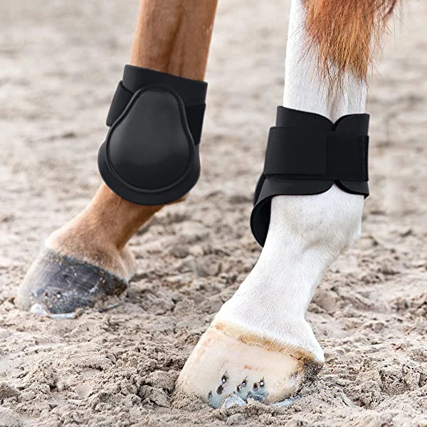 Outdoor sports protective stable rear leg guard horse jumping riding safety tendon boot
