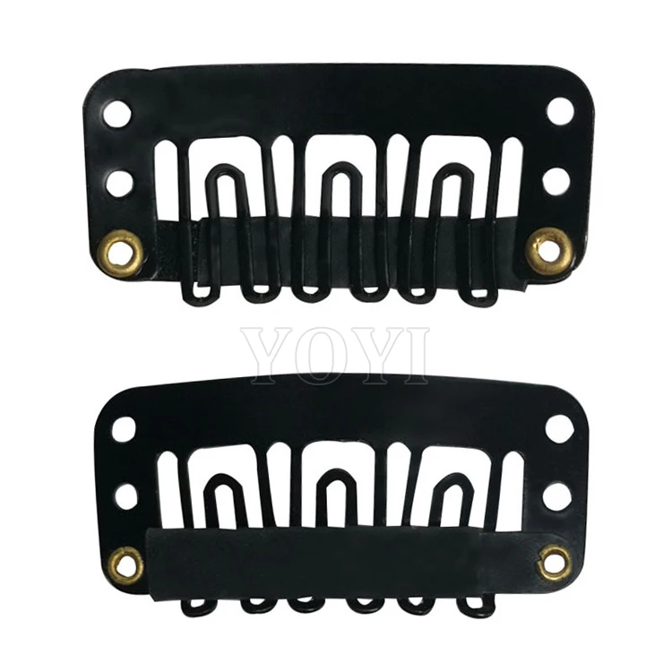 3.2CM U-shape Small Metal Clips 6 Teeth Combs Clips DIY Hair Wig Clips For Hair Extensions replacements toupee