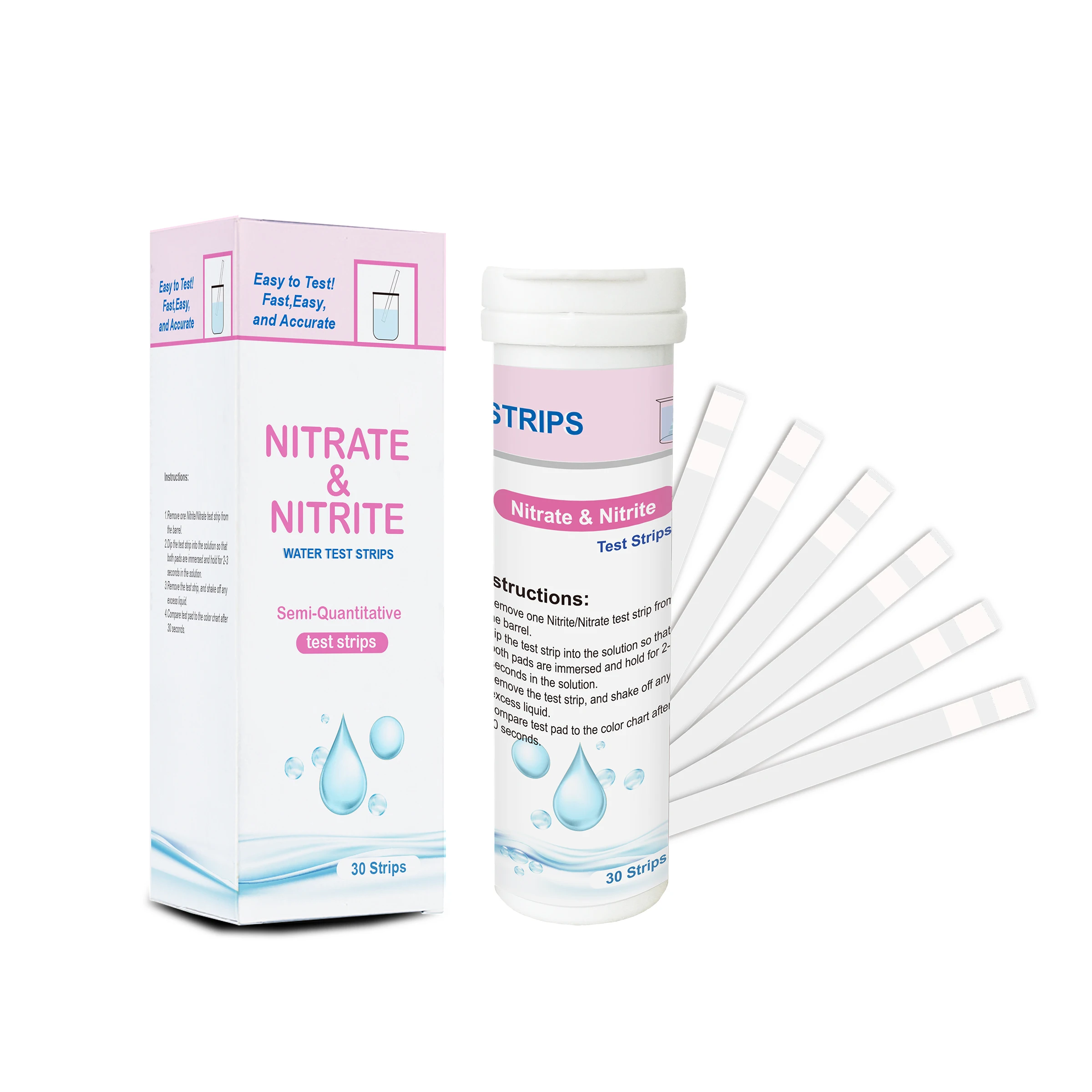 Nitrate,Nitrite test strips for Home Water,Drinking Water,Pool,SPA,Aquarium
