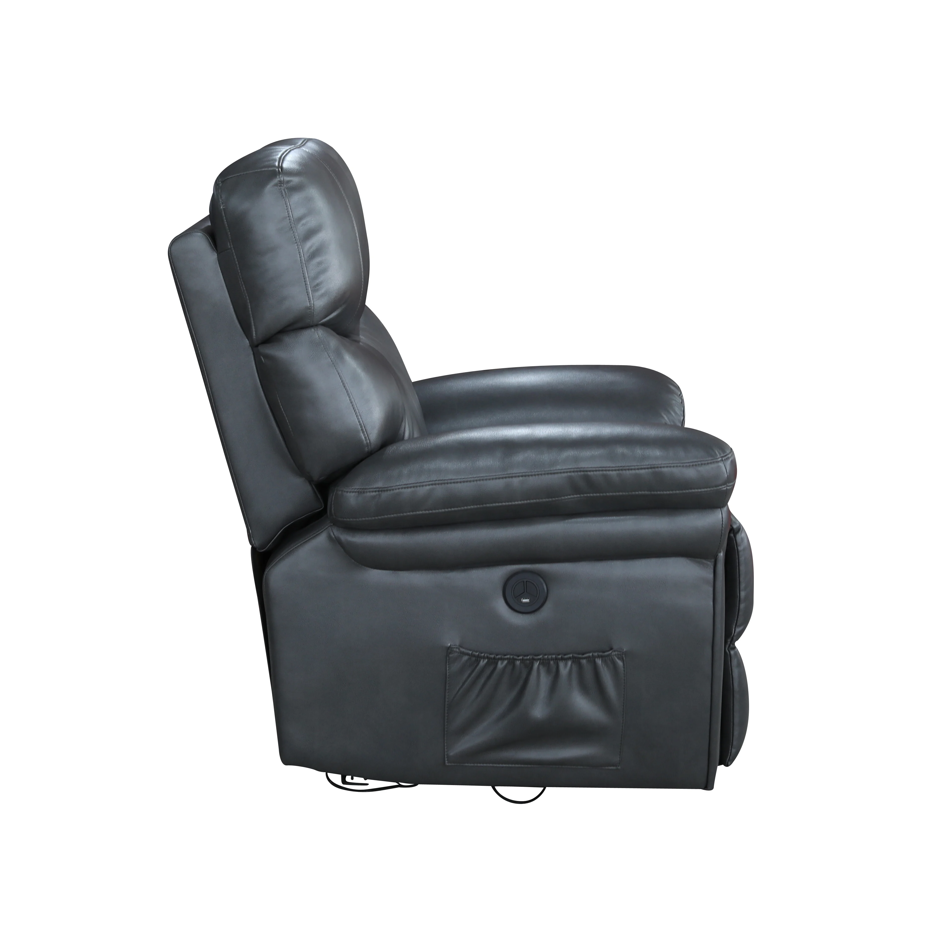 MEIMIN Manual Recliner Sofa Chair Reclinable With Massage And Heat Function For Living Room Air Leather Reclining sofa