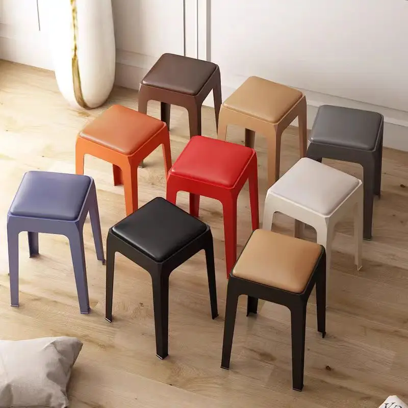 Wholesale modern design plastic stool portable plastic chair durable PP plastic stool