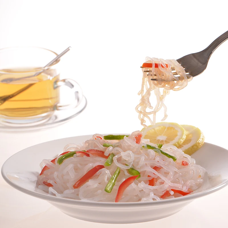 Keto Paleo Friendly Angel Hair Pasta Noodleswith Gluten-Free Shirataki Oat Fiber