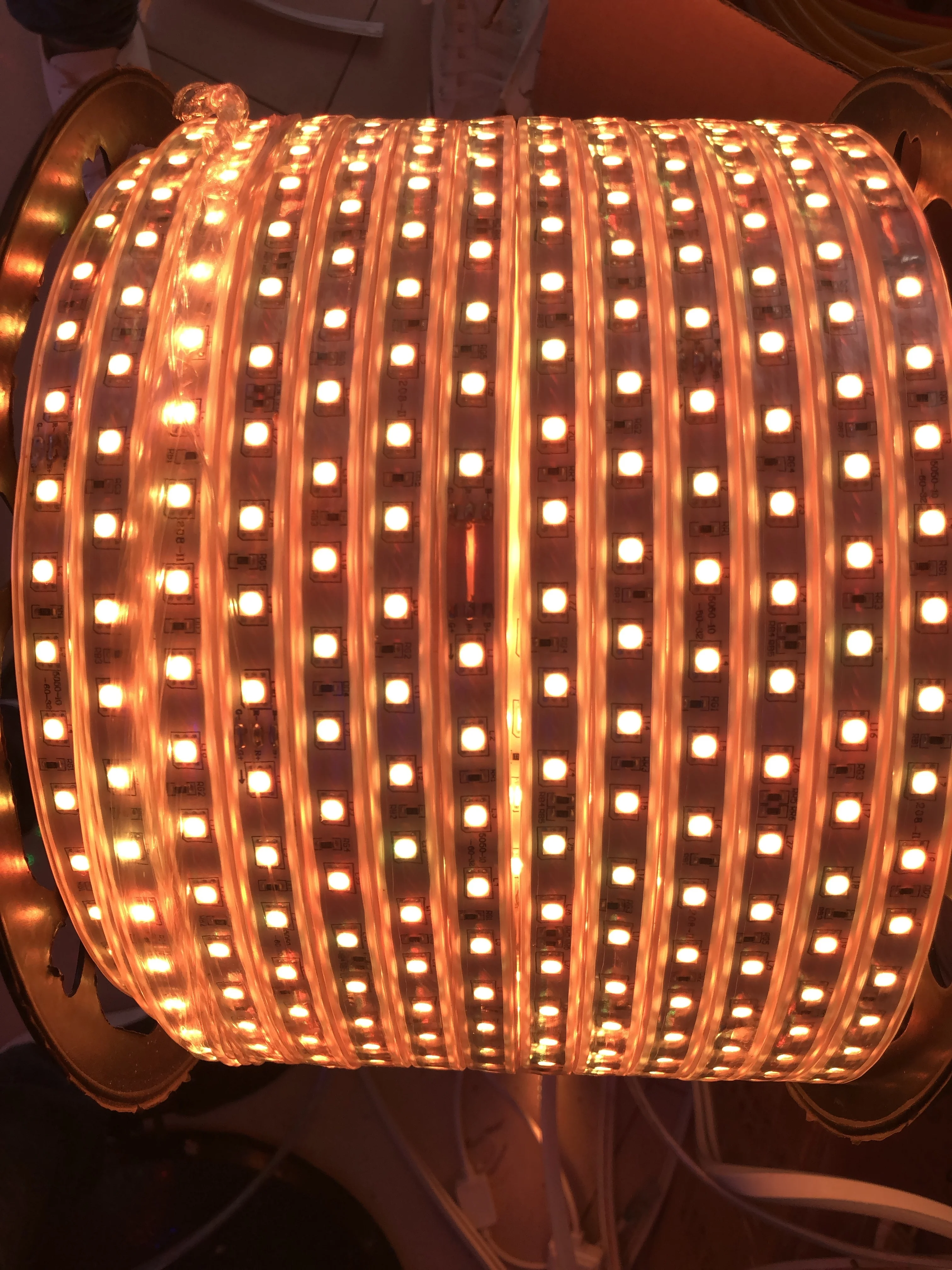 
high brightness Waterproof LED Tape AC 220V SMD 5050 RGB 60LED Flexible LED Light strip for Living Room Outdoor Lighting 