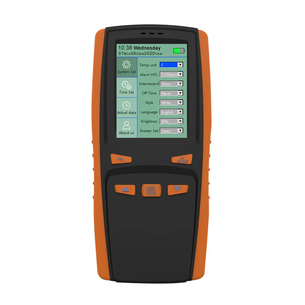  portable Ozone O3 radon meter lpg gas analyzer oxygen medidor de CO2 PM2.5 sensor measurement Spain Germany France