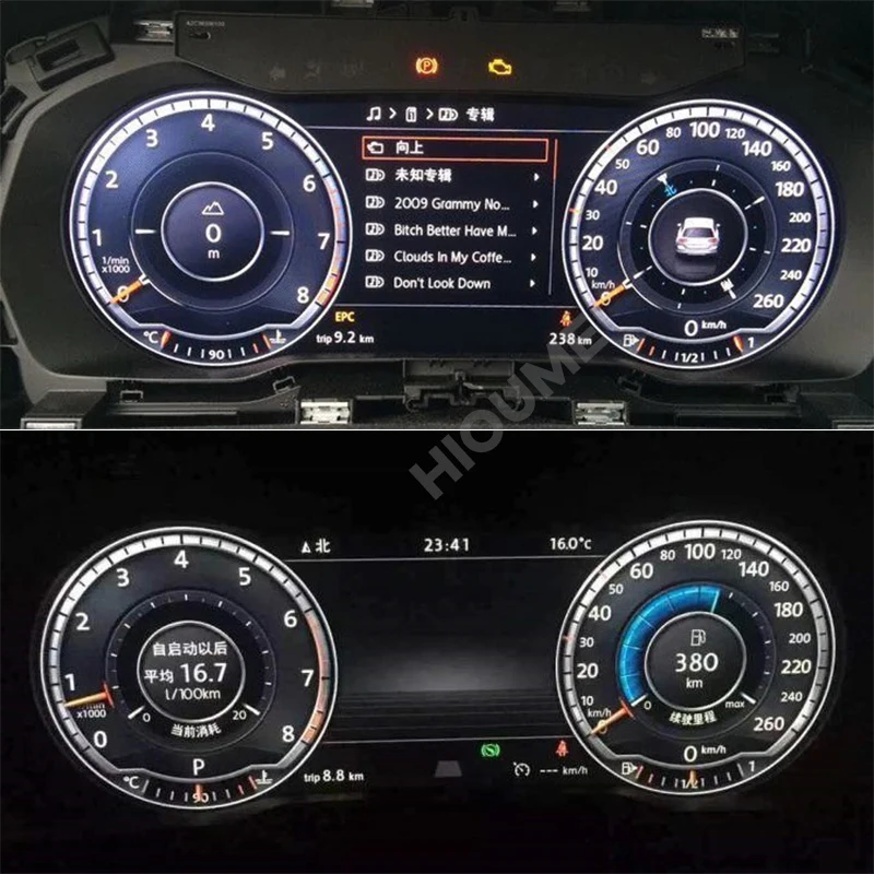 Цифровой приборной панели виртуальный инструмент ЖК-спидометр для Volkswagen Golf7 GTi Golf 7R MK7 6 CC Passat B8 B7