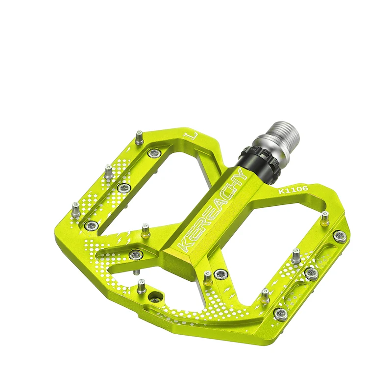 KEREACHY customized multi-color high-strength non-slip aluminum alloy mountain bike pedal 3 bearing bicycle pedal