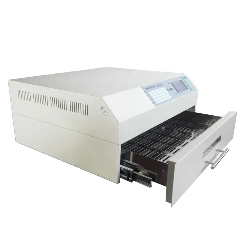 370*450 mm  Puhui T-962A+  smt reflow oven for BGA LED PCB soldering can connect computer