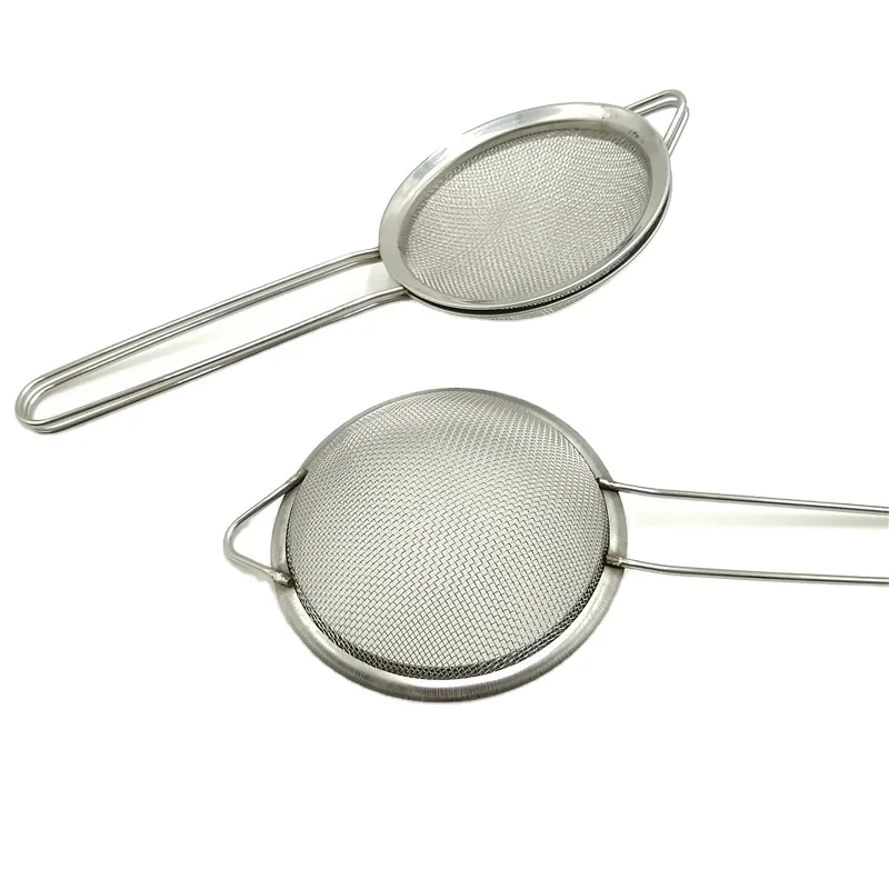 3.3inch Micromesh sifter, Tea Strainer Metal Matcha Sieve,Stainless Steel Fine Mesh Strainer Flour Sifter