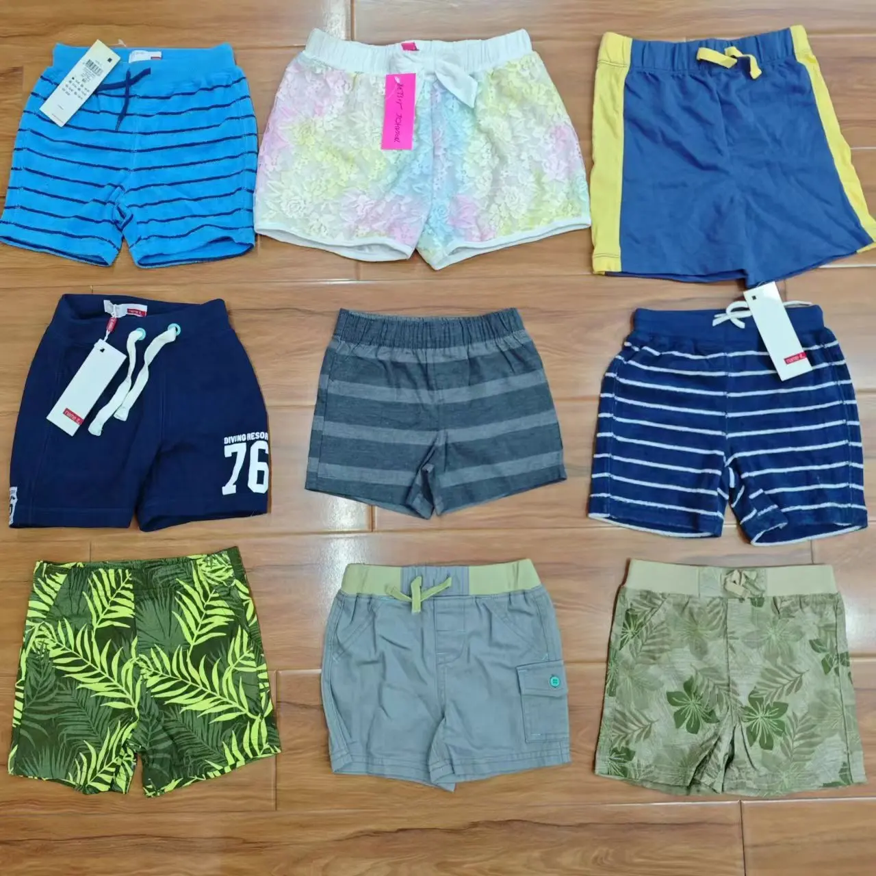 Leftover Wholesale shorts Mixed Cotton New Born Infant Baby Boys Girls Overrun Clothes Pants cheap denim jeans