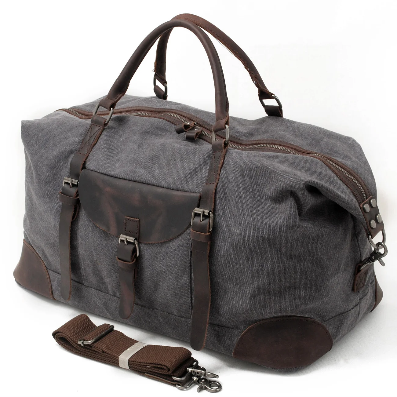 Soft and comfortable canvas cheap duffle bag men sport travel bags