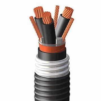 Изоляция CU 600V XLPE ИЗОЛЯЦИЯ. XHHW-2 VFD кабель x- Armor ПВХ куртка. 3*3/0awg