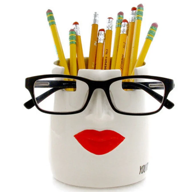 Creative 3d sublimation holder pen case container shape pen holder