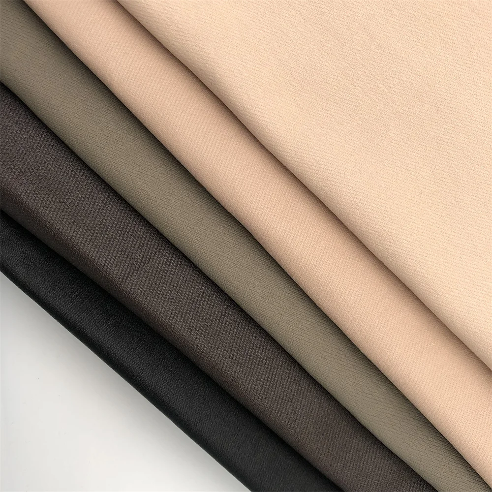 High quality 2/2 twill 70D+40D*10s stretch NR bengaline with opp lamition color films/coating for women leather pants trousers