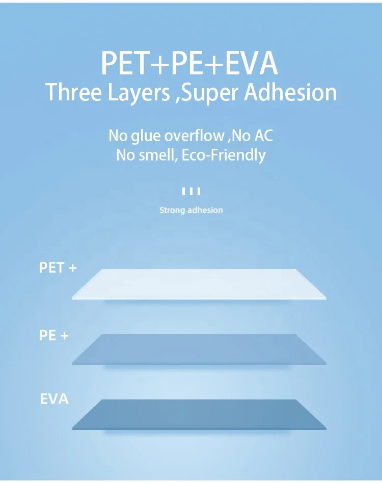 Yidu Office High Quality  Letter A4 Paper Document Sheet Anti Scratch PET 125 mic 220 micron 300 mic Gloss Laminating Film