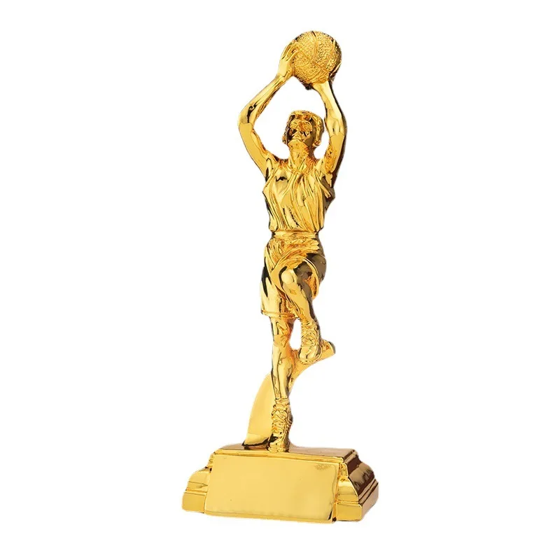 Character Soccer Trophy Outstanding Player MVP Soccer Championship World Cup Match Resin Electroplating Champions and Asian Seas