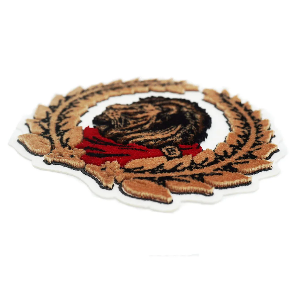 wholesale embroidered patches flower embroidery patch custom Toothbrush embroidery patch