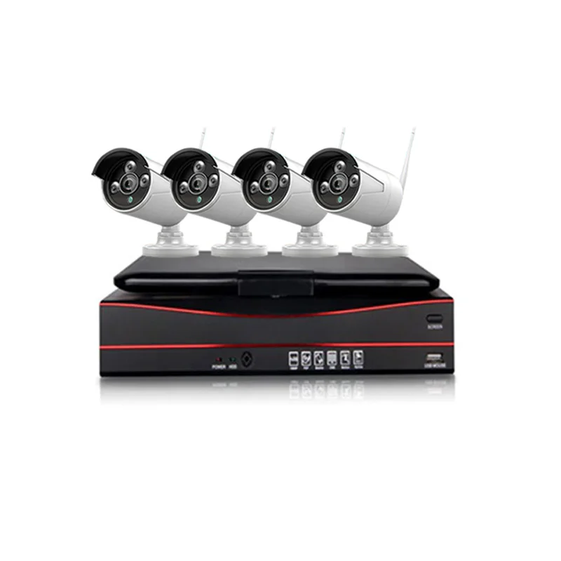 4ch Беспроводной Nvr комплект 1080p Wifi Ip камера Cctv система беспроводной передатчик и приемник комплект полный комплект камеры